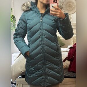 NWOT Eddie Bauer Metallic Teal Women's Puffer Jacket